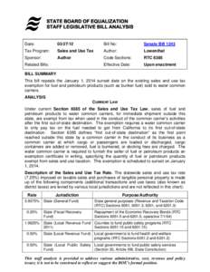 State taxation in the United States / Taxation / Public economics / Sales tax / Tax / Use tax / Fuel oil / State Board of Equalization / Gasoline / Petroleum products / Liquid fuels / Matter