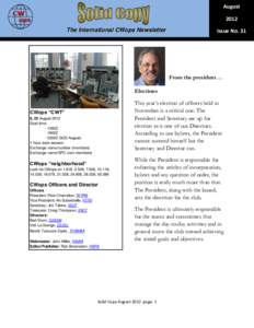 August 2012 The International CWops Newsletter Issue No. 31