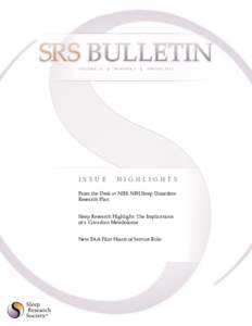 SRS BULLETIN VOLUME 18 |  NUMBER 1