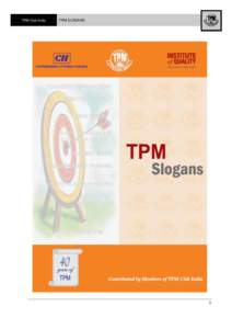 TPM Club India  TPM SLOGANS 1