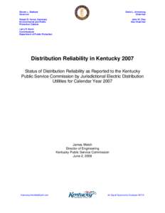 Microsoft Word - Distribution Reliability in Kentucky 2007.doc