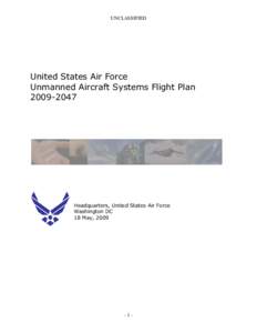UNCLASSIFIED  United States Air Force Unmanned Aircraft Systems Flight Plan[removed]