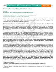 International economics / Economics / International Investment Agreement / International trade / International arbitration / Arbitration / Bilateral investment treaty / International Centre for Settlement of Investment Disputes / Thomas W. Wälde / Foreign direct investment / Investment / Financial economics