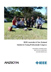 IEEE Australia & New Zealand Student & Young Professionals Congress ►GENERAL INFORMATION ►RULES & GUIDELINES FOR BID PROPOSALS