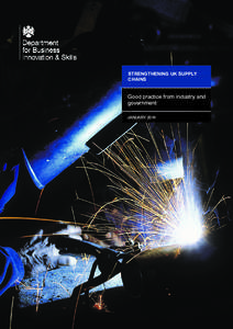 Strengthening UK supply chains: Good practice from industry and government