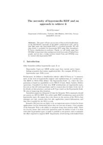 The necessity of hypermedia RDF and an approach to achieve it Kjetil Kjernsmo1 Department of Informatics, Postboks 1080 Blindern, 0316 Oslo, Norway [removed]