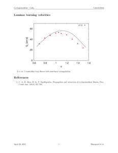 Cyclopentadiene - C5 H6  CaltechMech Laminar burning velocities