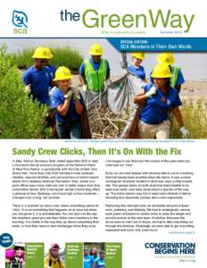 the  GreenWay SCA’s Conservation Quarterly  Summer 2013