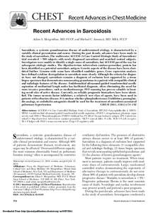 CHEST  Recent Advances in Chest Medicine