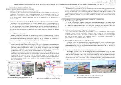 May 28, 2012 Nuclear Emergency Response Headquarters Government-TEPCO Mid-and-long Term response Council Working Council (Provisional translation)