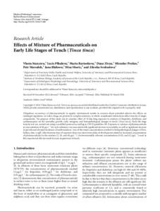 Effects of Mixture of Pharmaceuticals on Early Life Stages of Tench (Tinca tinca)