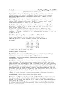 Natural resources / Autunite / Torbernite / Uranophane / Crystallography / Chemistry / Phosphate minerals