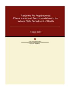 Epidemiology / Global health / Pandemics / Vaccines / Influenza pandemic / Prevention / University of Toronto Joint Centre for Bioethics / Influenza A virus subtype H1N1 / Influenza A virus subtype H5N1 / Health / Medicine / Public health