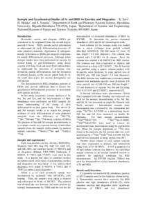 Isotopic and Geochemical Studies of Sr and REE in Eucrites and Diogenites. K. Sera1, H. Hidaka1 and S. Yoneda2, 1Department of Earth and Planetary Systems Science, Hiroshima University, Higashi-Hiroshima[removed], Japan,