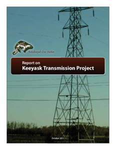 Tetaskweyak Cree Nation Report Keeyask Transmission Project