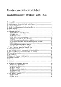 Student Handbook (Graduate Students