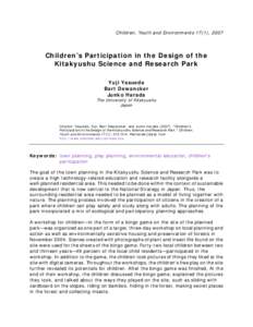Children, Youth and Environments 15(1), 2005