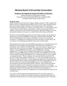 Montana Board of Oil and Gas Conservation