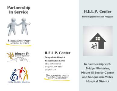 Partnership In Service H.E.L.P. Center Home Equipment Loan Program