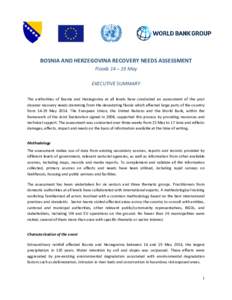 Humanitarian aid / Occupational safety and health / Disaster recovery / Economy of Bosnia and Herzegovina / American Recovery and Reinvestment Act / Public safety / Emergency management / Management / Disaster preparedness