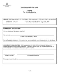 Microsoft Word - Senate Student Nomination Form.doc