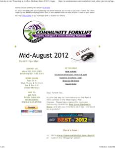 Last day to vote! Please help us win Best Hardware Store of[removed]August Updates and Sales)
