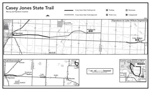 Casey Jones State Trail Murray and Pipestone Counties Casey Jones State Trail (paved)  Parking