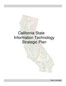 California State Information Technology Strategic Plan DRAFT[removed]