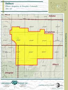 Delbert Elbert, Arapahoe & Douglas, Colorado[removed]mi2 Geophysical Pursuit 3-D Surveys