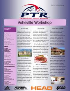 Click Here For Dates & Venues  Asheville Workshop PLACES OF INTEREST