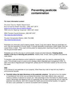 Microsoft Word - Preventing pesticide contamination.doc