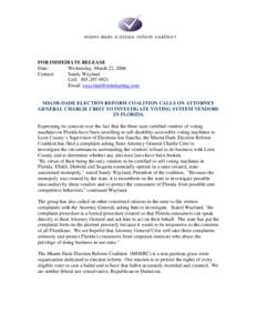 Microsoft Word - MDERC Press Release 2006 March 22.doc