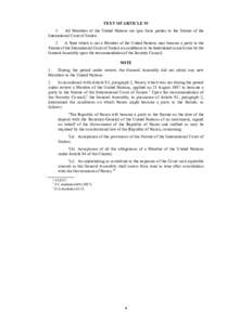 Statute of the International Court of Justice / Oceania / International Court of Justice / Outline of Nauru / United Nations / United Nations Security Council Resolution 600 / Nauru