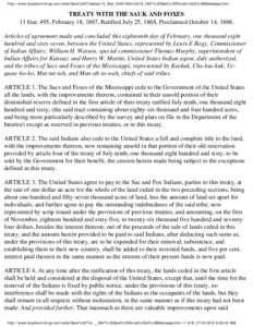 Native American tribes in Nebraska / History of North America / Sauk people / Meskwaki / Indigenous peoples of the Americas / Midwestern United States / Treaty of St. Louis / Black Hawk War / Algonquian peoples / Native American tribes in Iowa