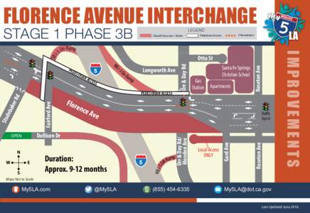 Santa Fe Springs Bridge Stage 1 Phase 3B Map