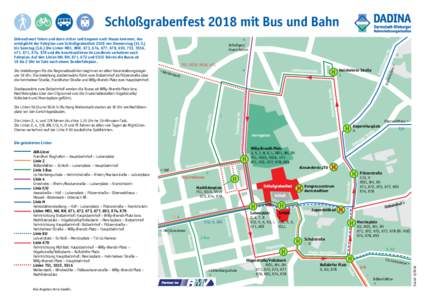 Schloßgrabenfest 2018 mit Bus und Bahn Arheilgen/ Kranichstein H tein