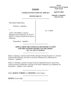 PUBLISH  FILED United States Court of Appeals Tenth Circuit