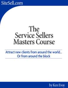 Service Sellers Masters Course