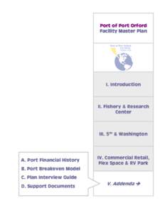 Port of Port Orford Facility Master Plan I. Introduction  II. Fishery & Research