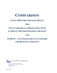 Microsoft Word - EASA NCC OPS - IS-BAO Matrix May 2014