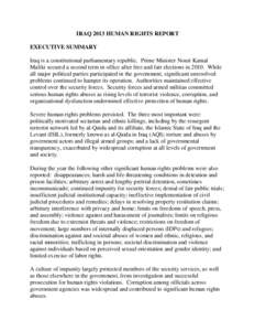 Human rights abuses / Politics / Presidency of George W. Bush / Abu Ghraib torture and prisoner abuse / Baghdad Central Prison / Military police of the United States / Al-Qaeda in Iraq / Iraqi Kurdistan / Black site / Iraq / Torture in the United States / Human rights in Iraq