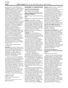 [removed]Federal Register / Vol. 78, No[removed]Friday, May 17, [removed]Notices population of less than 200,000 and designated recipients in urbanized areas