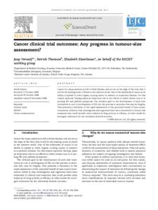 Cancer clinical trial outcomes: Any progress in tumour-size assessment?