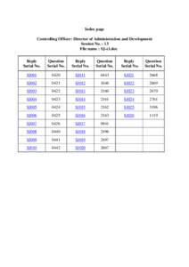 Index page Controlling Officer: Director of Administration and Development Session No. : 13 File name : SJ-e1.doc Reply Serial No.