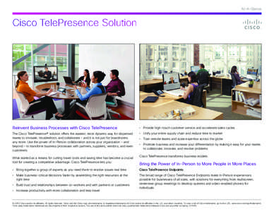 Cisco TelePresence Solution At A Glance