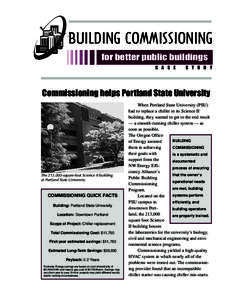 BBUILDING  COMMISSIONING for better public buildings C A S E