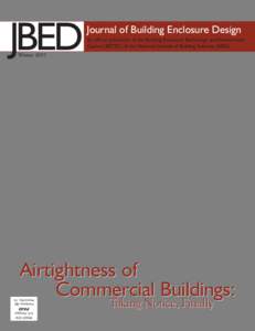 Journal of Building Enclosure Design (JBED) - Winter 2007
