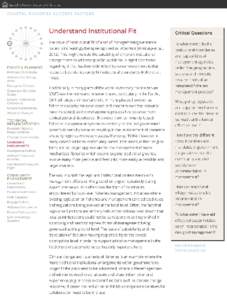 Likewise, other external considerations such as fuel and food prices, fisheries-tourism interactions, coastal development, and livelihood diversification might need changes in the institutional fit to be considered. And