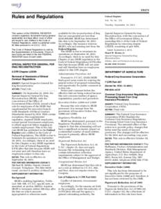 Federal Crop Insurance Corporation / Risk Management Agency / Financial Crisis Inquiry Commission / Rulemaking / Federal Register / Government procurement in the United States / Regulatory Flexibility Act / Public comment / Insurance / United States administrative law / Government / Politics of the United States