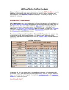 Product / Harmonized System / Import / North American Industry Classification System / Dimension / Spreadsheet / International trade / Business / Export